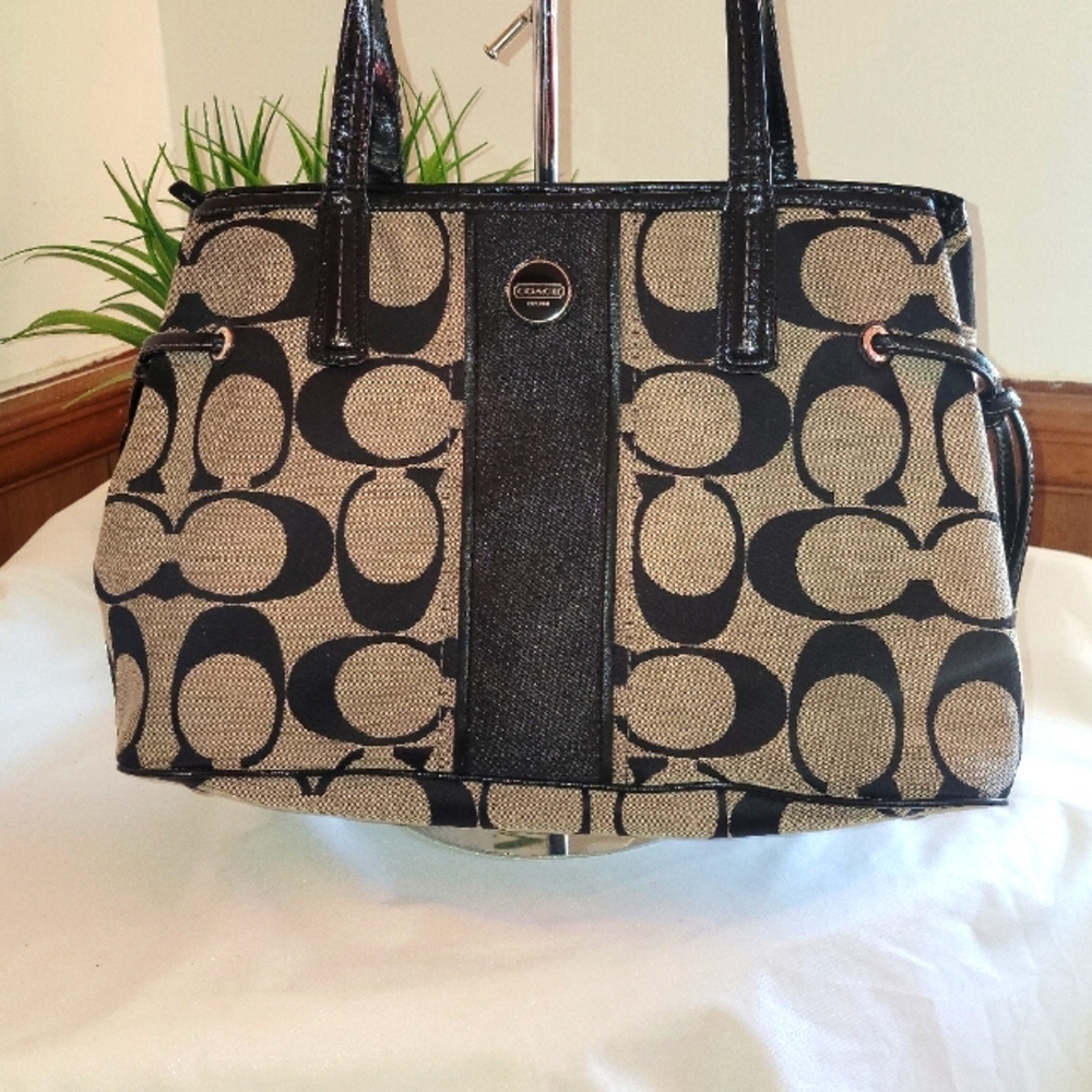 🔥 Coach Signature Stripe Carryall Bag